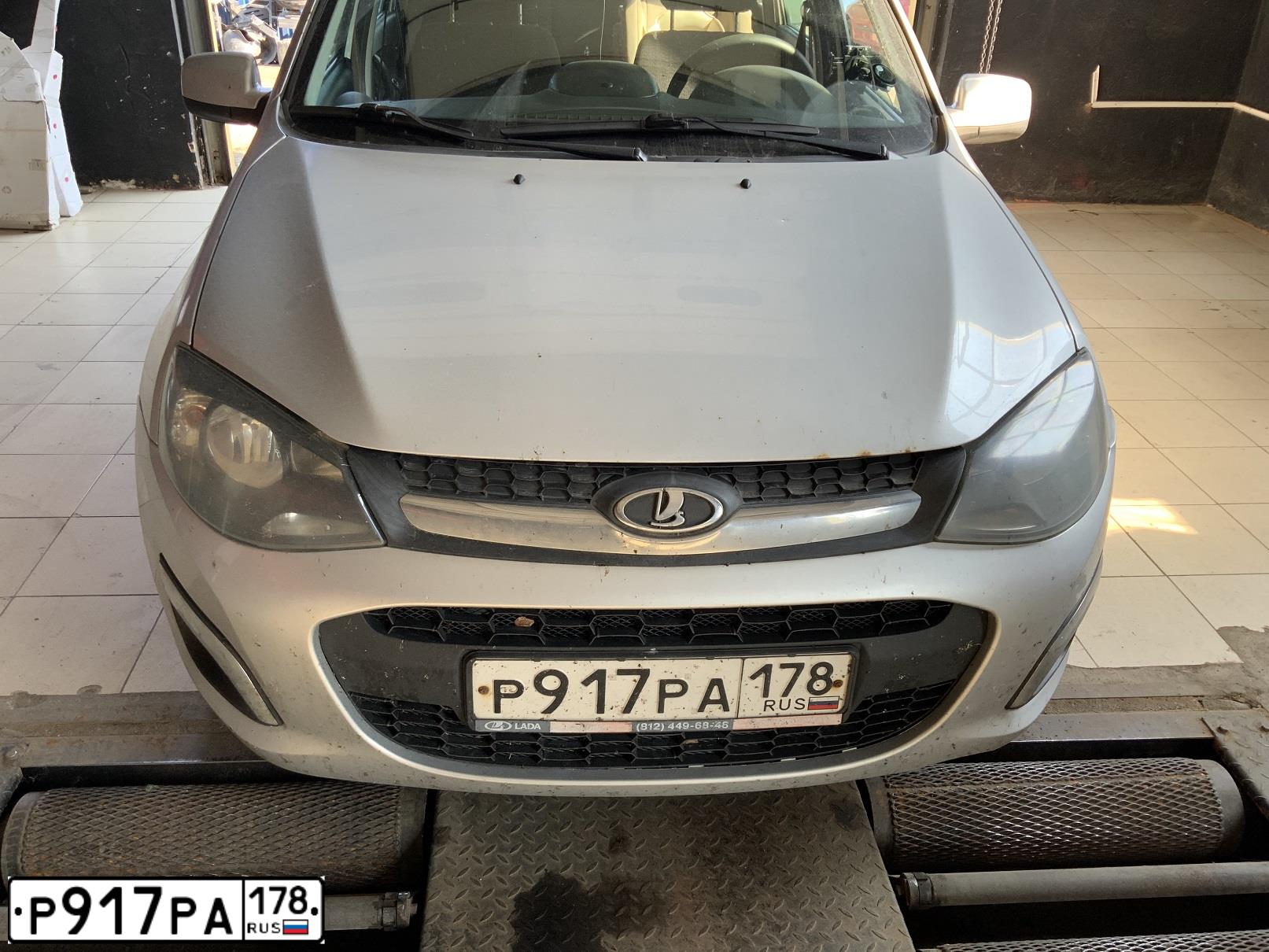 Фото автомобиля LADA 2194 KALINA, 2014 — госномер О777ХА68. Цвет: Серебристый