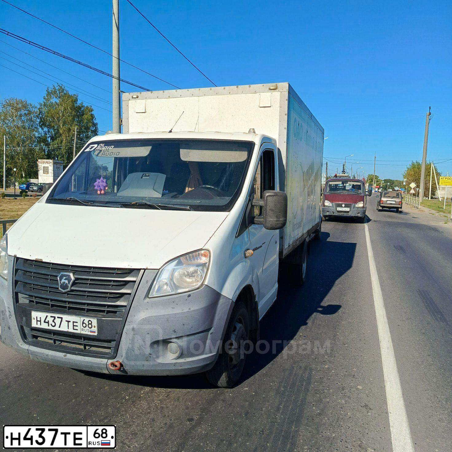 Фото автомобиля GAZ EL NEXT, 2016 — госномер Н437ТЕ68. Цвет: Белый