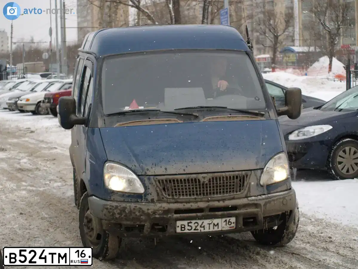 Фото автомобиля GAZ 2705 EL, 2008 — госномер В524ТМ16. Цвет: Темно-синий