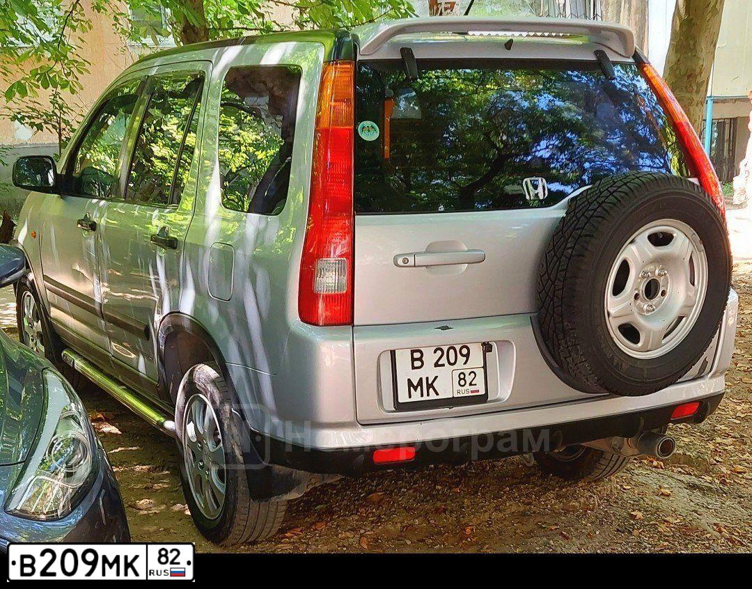 Фото автомобиля HONDA CR-V, 2002 — госномер В209МК82. Цвет: СЕРЕБРИСТЫЙ
