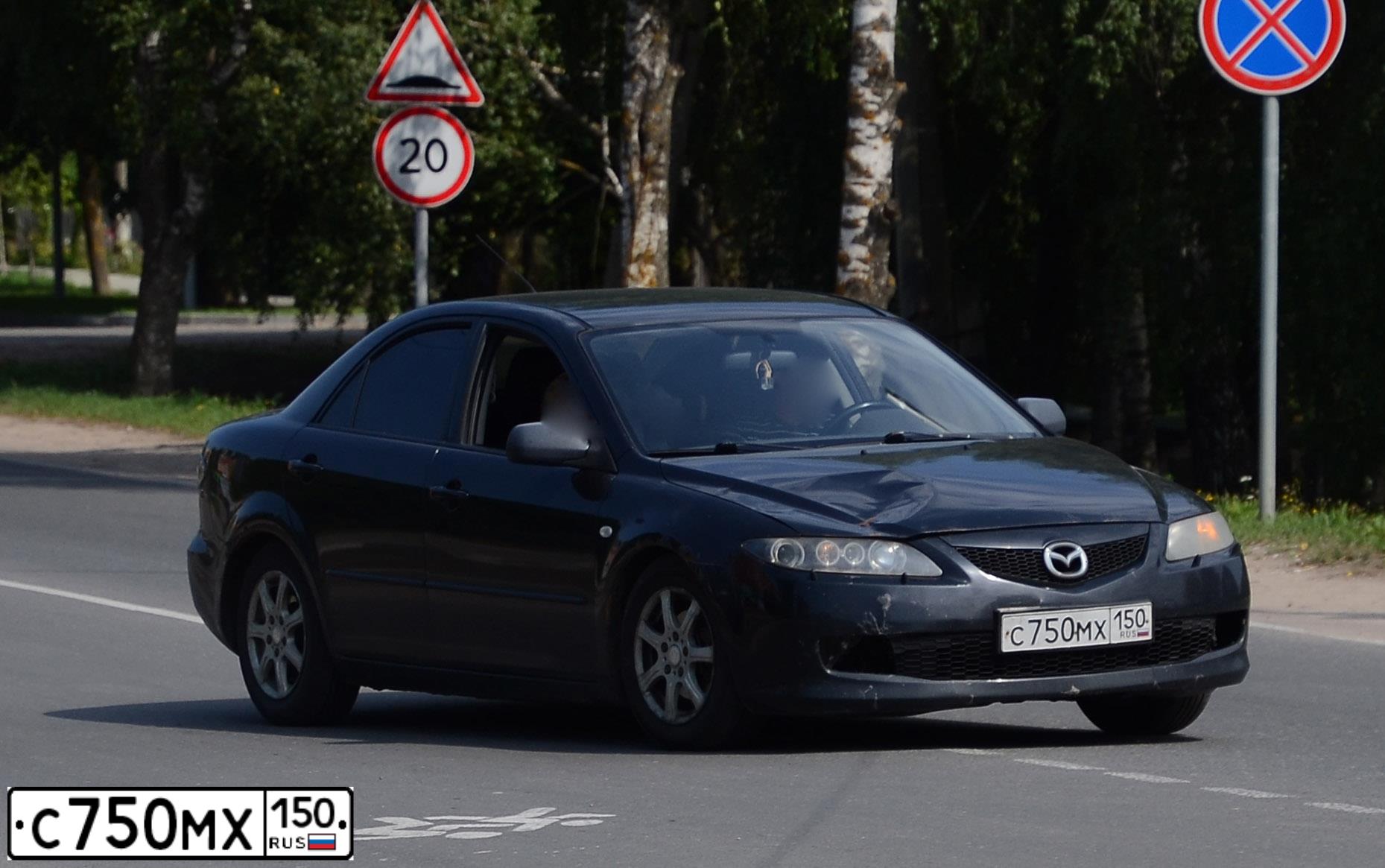 Фото автомобиля MAZDA 6, 2006 — госномер В287УЕ193. Цвет: ЧЕРНЫЙ