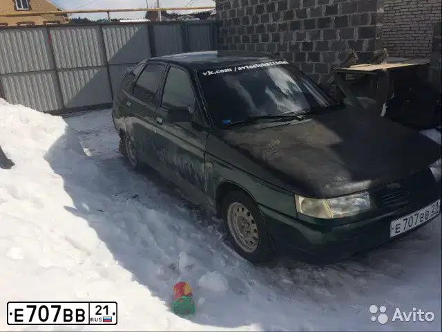 Фото автомобиля LADA 2112, 2003 — госномер Е707ВВ21. Цвет: ЗЕЛЕНЫЙ
