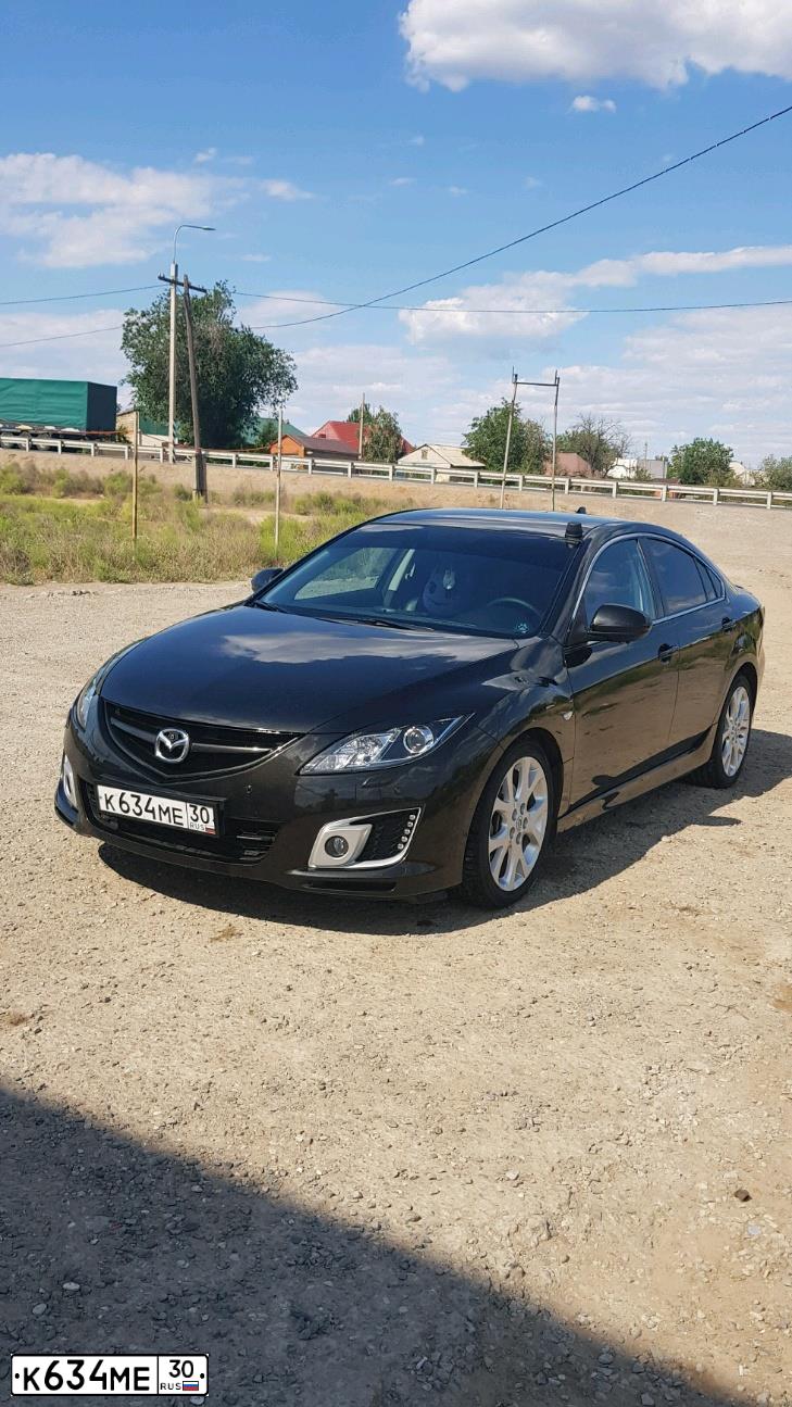 Фото автомобиля MAZDA 6, 2008 — госномер М333ХМ34. Цвет: ЧЕРНЫЙ