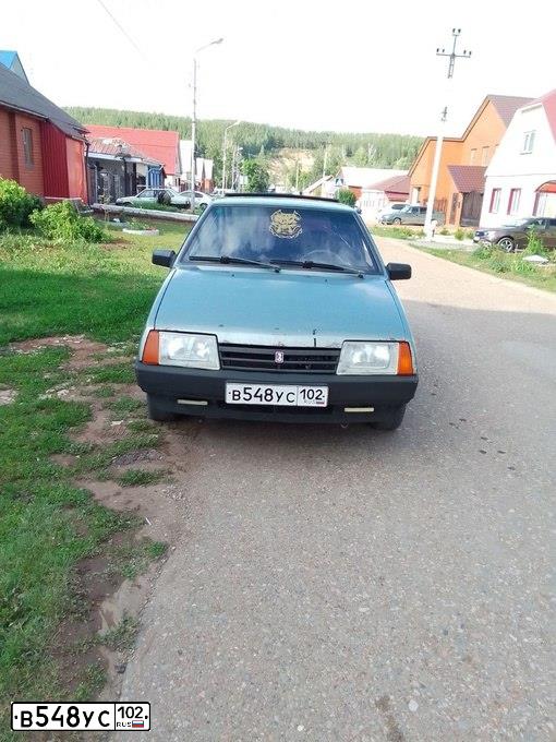 Фото автомобиля LADA 2109 SAMARA, 1996 — госномер В548УС102. Цвет: СЕРО-ЗЕЛЕНЫЙ МЕТАЛЛИК