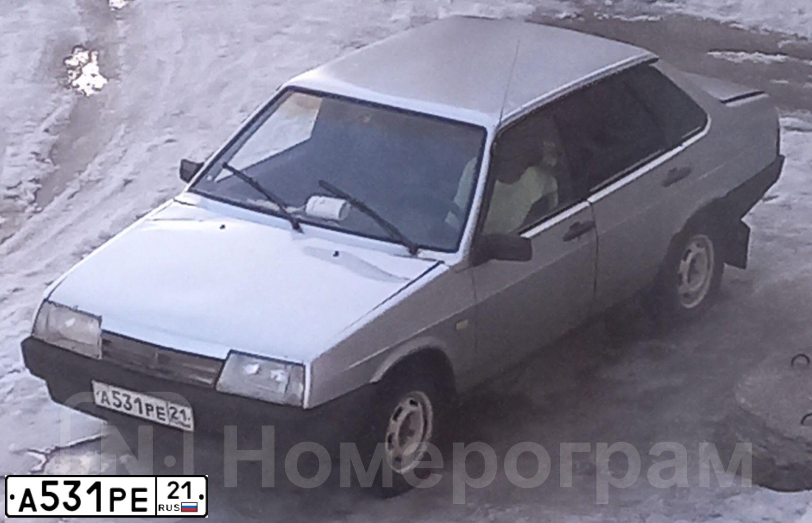 Фото автомобиля LADA 2109 SAMARA, 2003 — госномер А531РЕ21. Цвет: СЕРЫЙ МЕТАЛЛИК