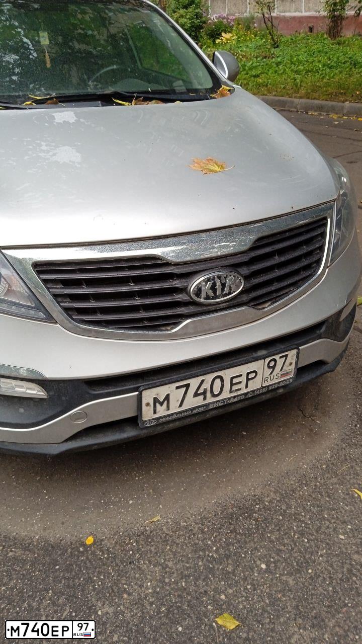 Фото автомобиля KIA SPORTAGE, 2012 — госномер Т113ЕУ790. Цвет: ПЕРЛАМ-СЕРЕБРИСТЫЙ