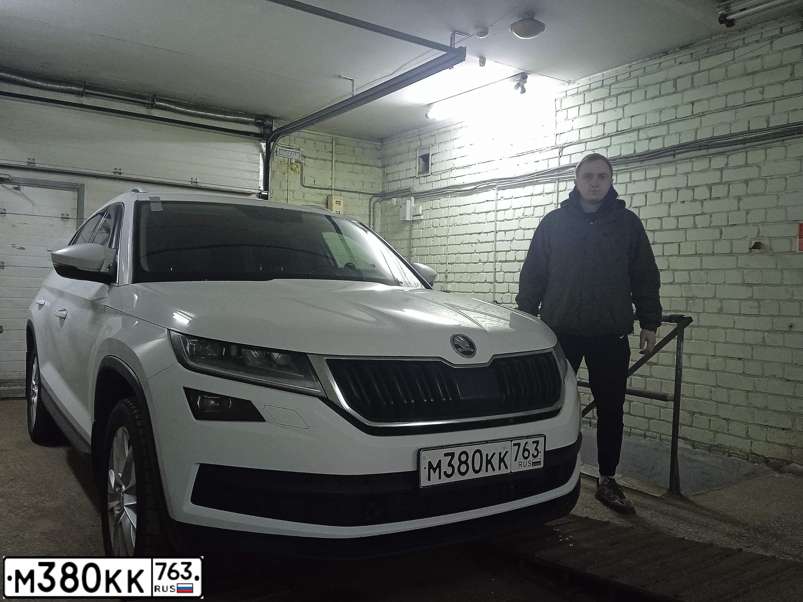 Фото автомобиля SKODA KODIAQ, 2018 — госномер У392ЕК152. Цвет: Белый