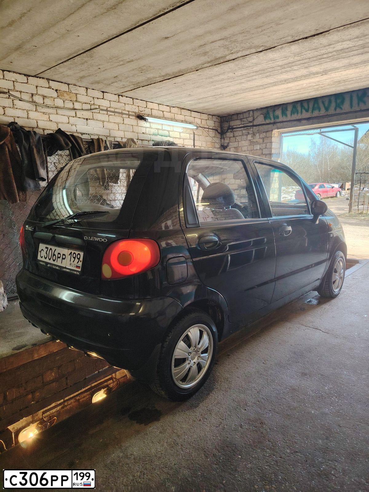 Фото автомобиля DAEWOO MATIZ, 2009 — госномер С306РР199. Цвет: ЧЕРНЫЙ