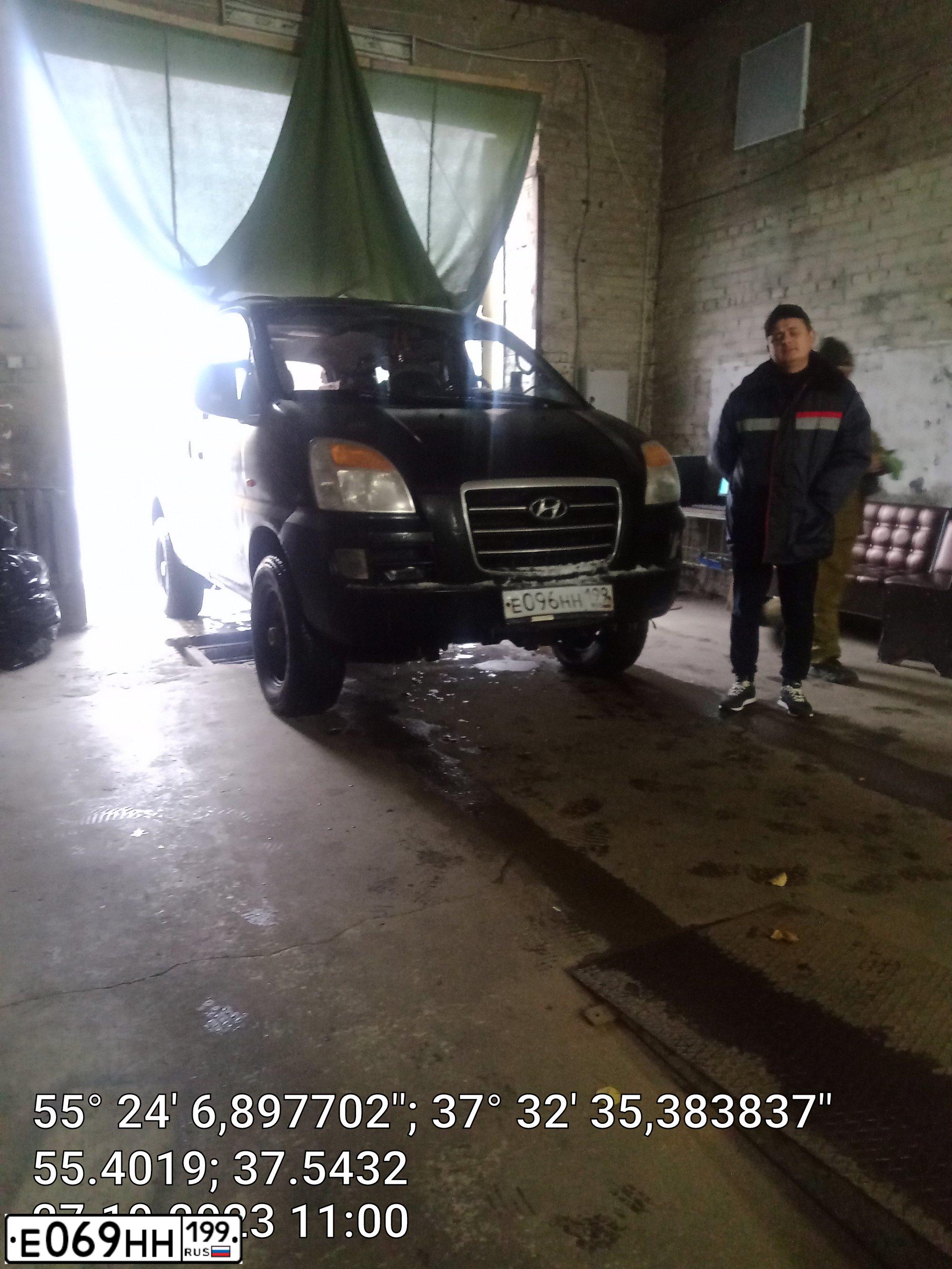 Фото автомобиля HYUNDAI H 1/H 100/STAREX, 2007 — госномер У334ХР57. Цвет: ЧЕРНЫЙ