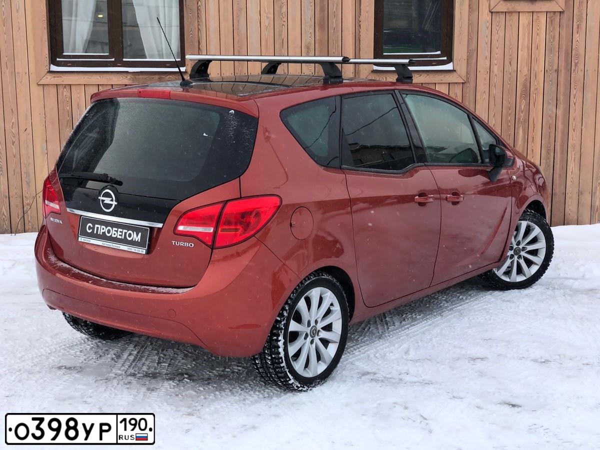 Фото автомобиля OPEL MERIVA, 2012 — госномер В622УС33. Цвет: Оранжевый