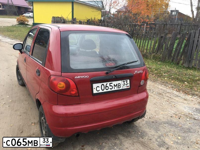 Фото автомобиля DAEWOO  MATIZ, 2005 — госномер К255ХМ33. Цвет: СПЕЛАЯ ВИШНЯ
