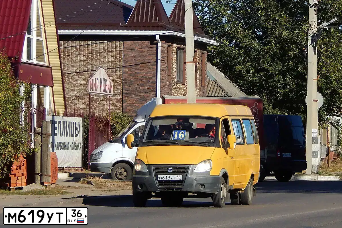 Фото автомобиля GAZ 3221 EL, 2007 — госномер М619УТ36. Цвет: ЖЁЛТЫЙ