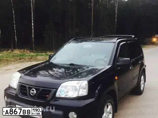 Фото автомобиля NISSAN X-TRAIL, 2002 — госномер С106ТМ790. Цвет: ЧЕРНЫЙ