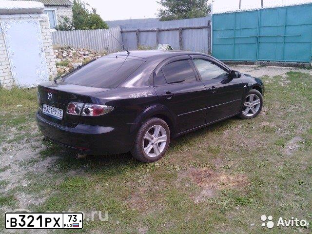Фото автомобиля MAZDA 6, 2005 — госномер В064ВН06. Цвет: ЧЕРНЫЙ
