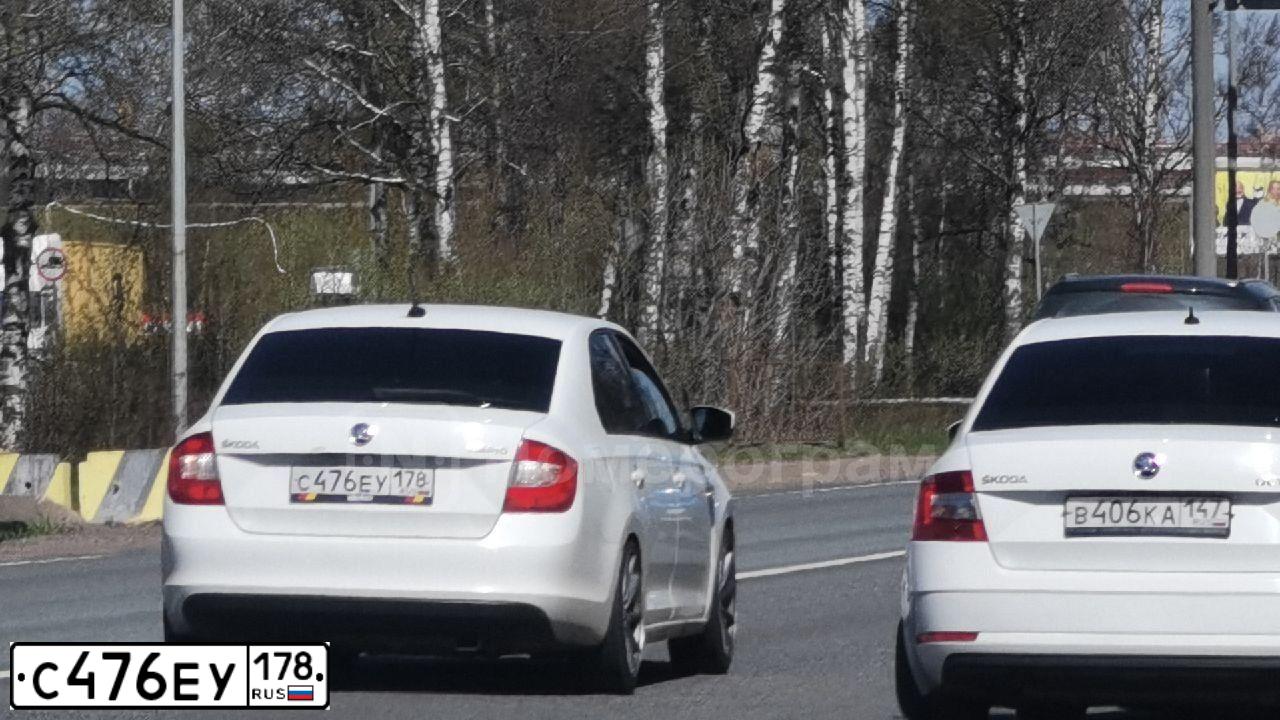 Фото автомобиля SKODA RAPID, 2014 — госномер Р470РЕ68. Цвет: БЕЛЫЙ ЧЕРНЫЙ