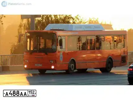 Фото автомобиля LIAZ 5256, 2014 — госномер А488АА152. Цвет: Оранжевый