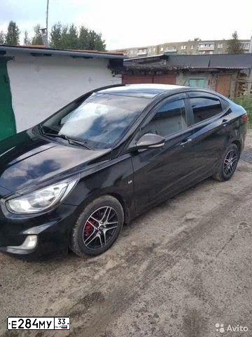 Фото автомобиля HYUNDAI SOLARIS, 2011 — госномер В474ТС37. Цвет: ЧЕРНЫЙ