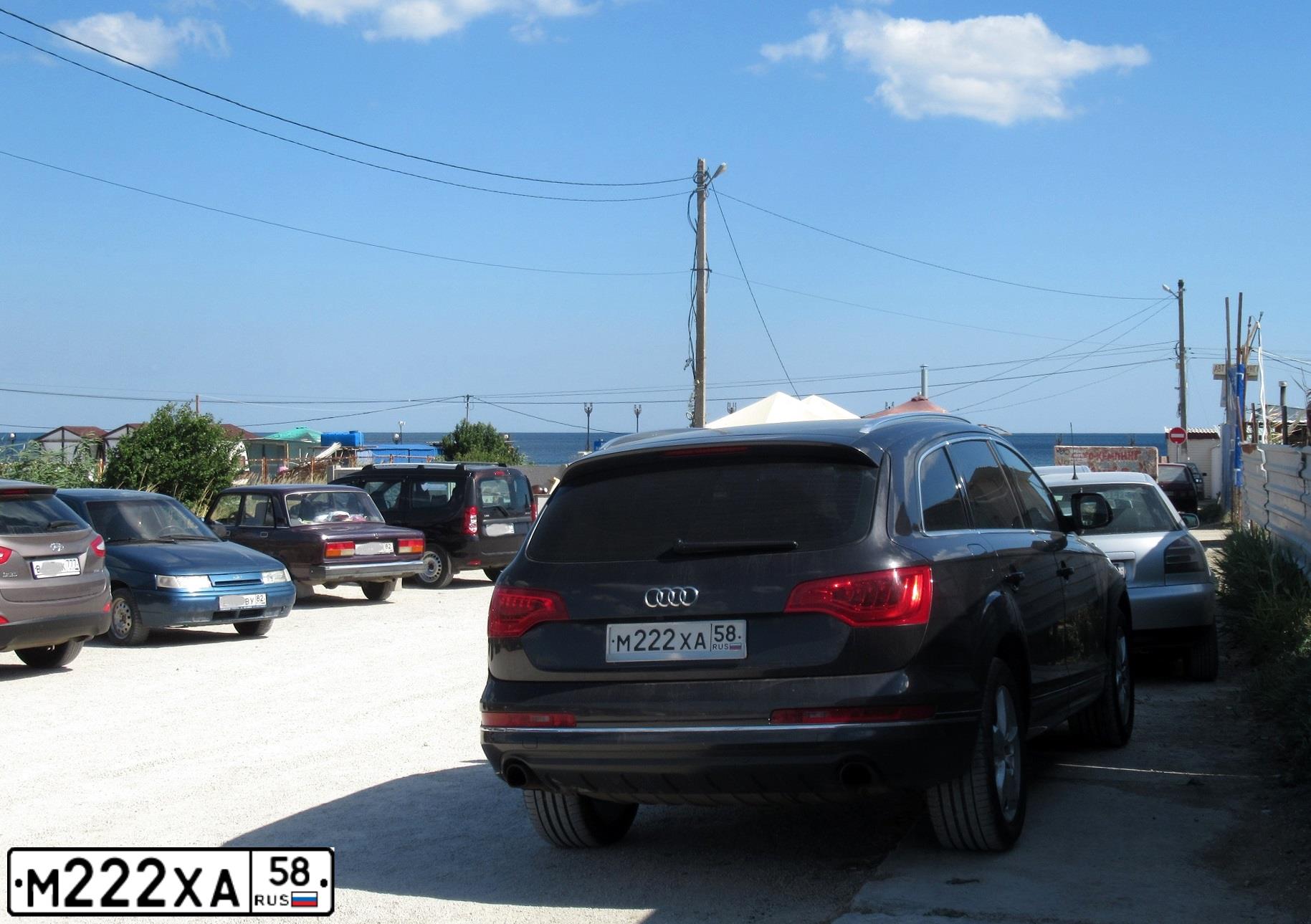 Фото автомобиля TOYOTA LANDCRUISER, 2008 — госномер М222ХА58. Цвет: ЧЕРНЫЙ