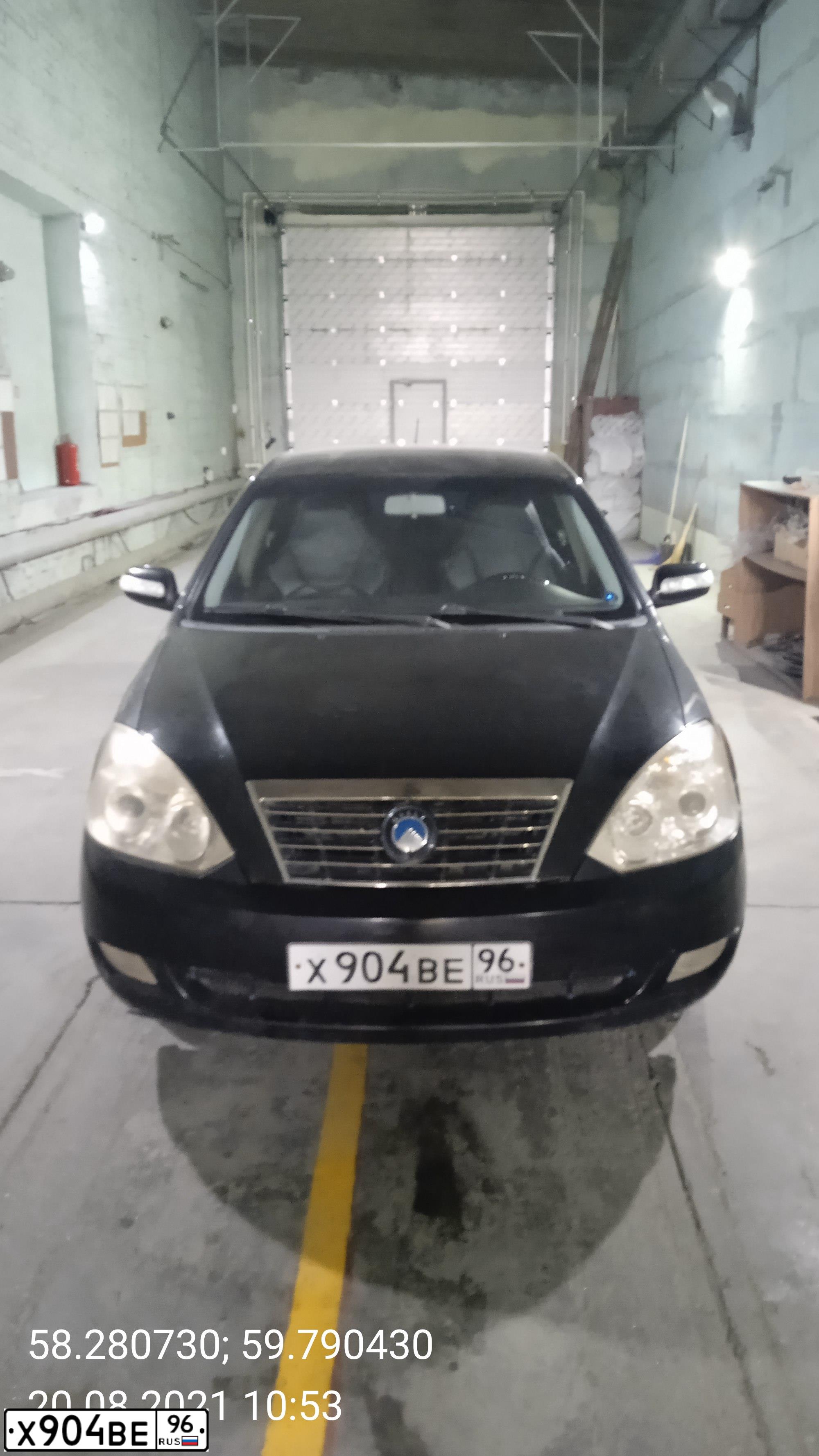Фото автомобиля GEELY VISION, 2008 — госномер Х904ВЕ96. Цвет: ЧЕРНЫЙ