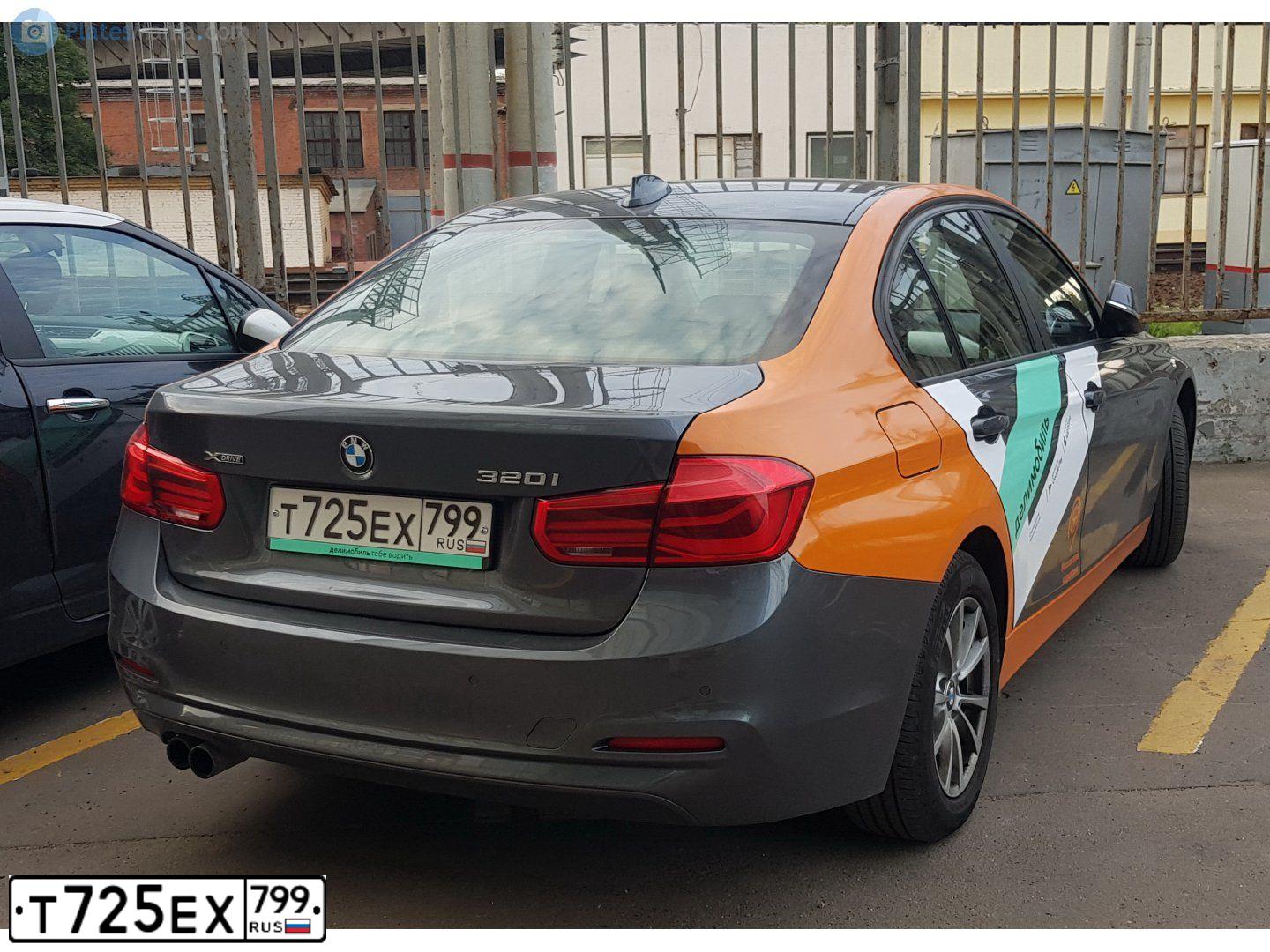 Фото автомобиля BMW 320I, 2018 — госномер Р193ОА142. Цвет: СЕРЫЙ