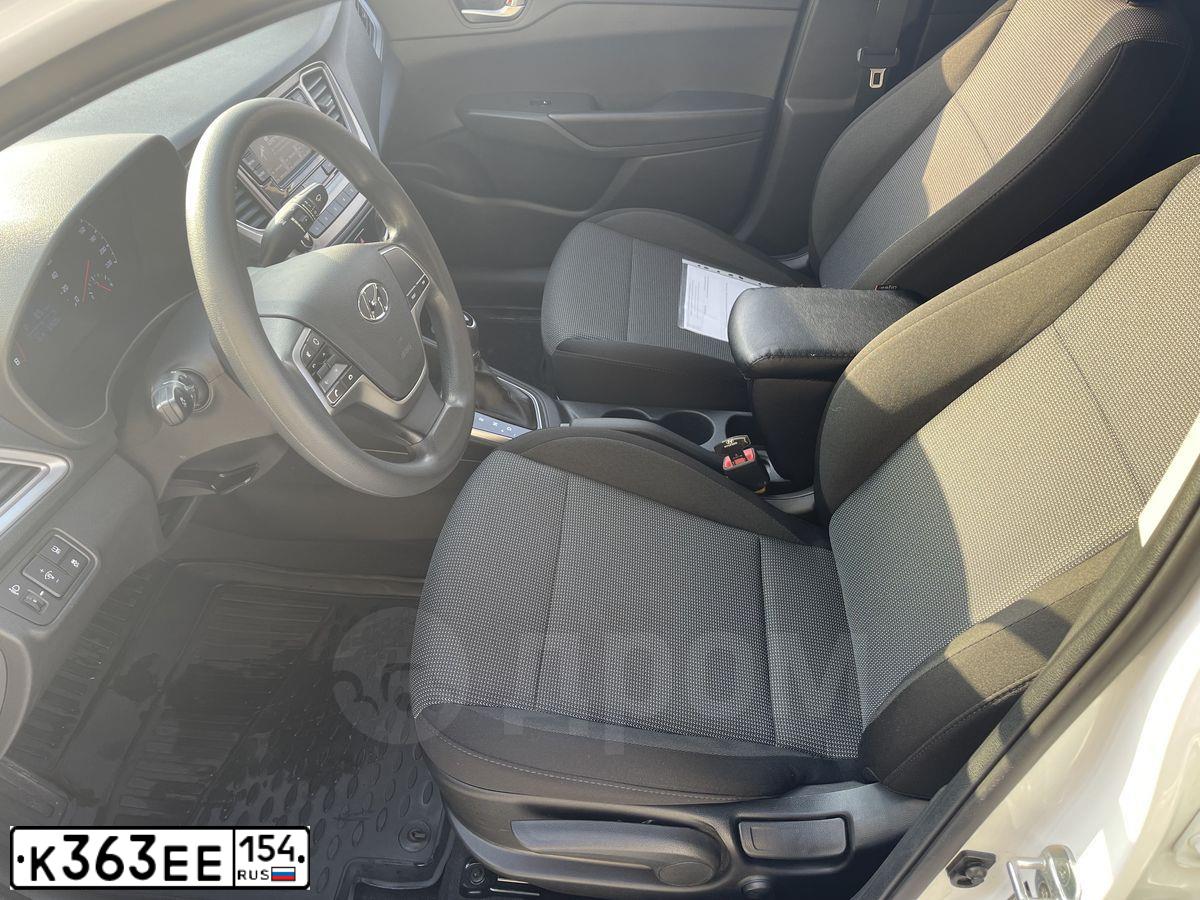 Фото автомобиля HYUNDAI SOLARIS, 2020 — госномер В086НО142. Цвет: Белый