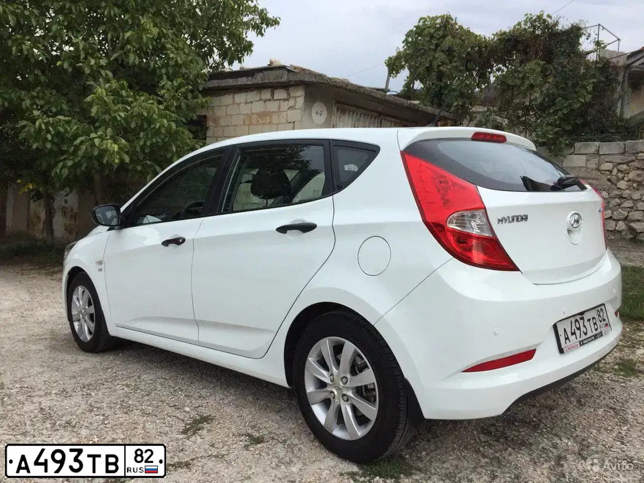 Фото автомобиля HYUNDAI SOLARIS, 2014 — госномер А493ТВ82. Цвет: Белый