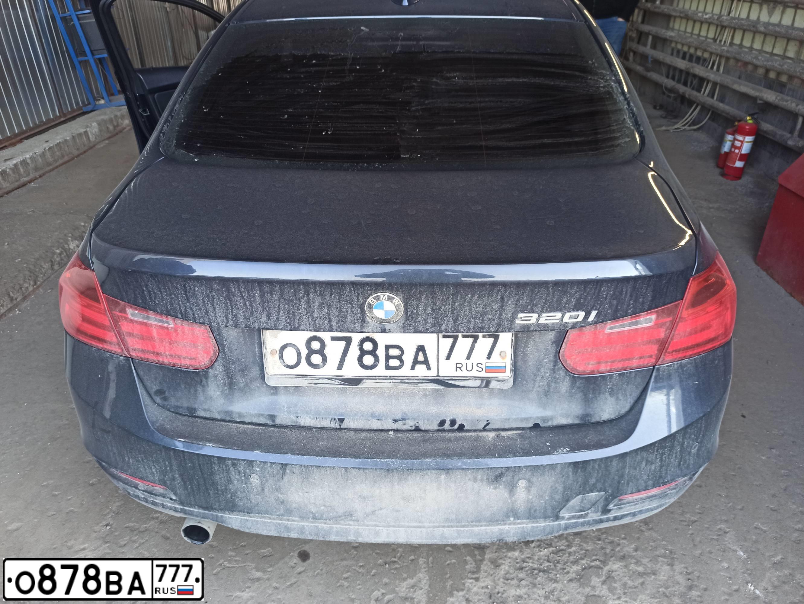 Фото автомобиля BMW W SERIE 3, 2014 — госномер О878ВА777. Цвет: СИНИЙ