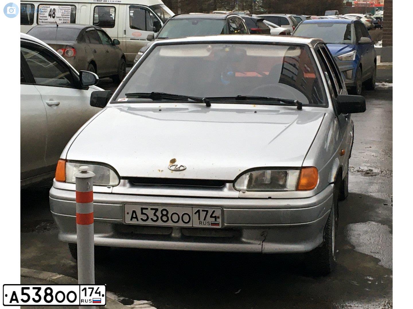 Фото автомобиля TOYOTA COROLLA, 2010 — госномер А538ОО174. Цвет: Серебристый