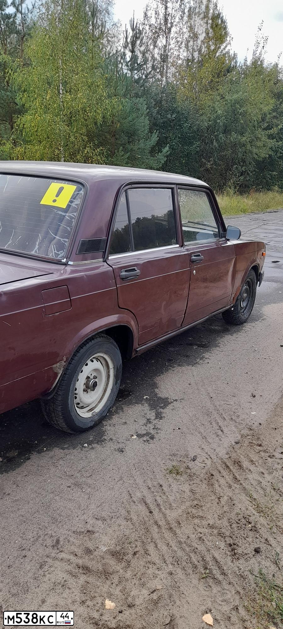 Фото автомобиля LADA 2107 LADA, 2006 — госномер М538КС44. Цвет: ТЕМНО-ВИШНЕВЫЙ