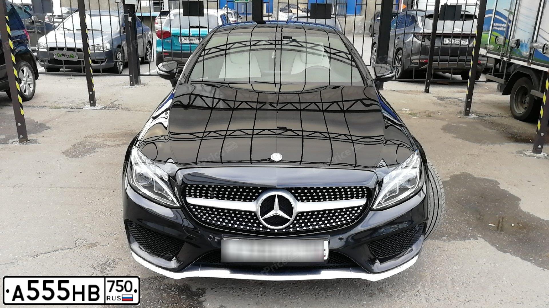 Фото автомобиля MERCEDES C-KLASSE, 2015 — госномер А555НВ750. Цвет: ЧЕРНЫЙ