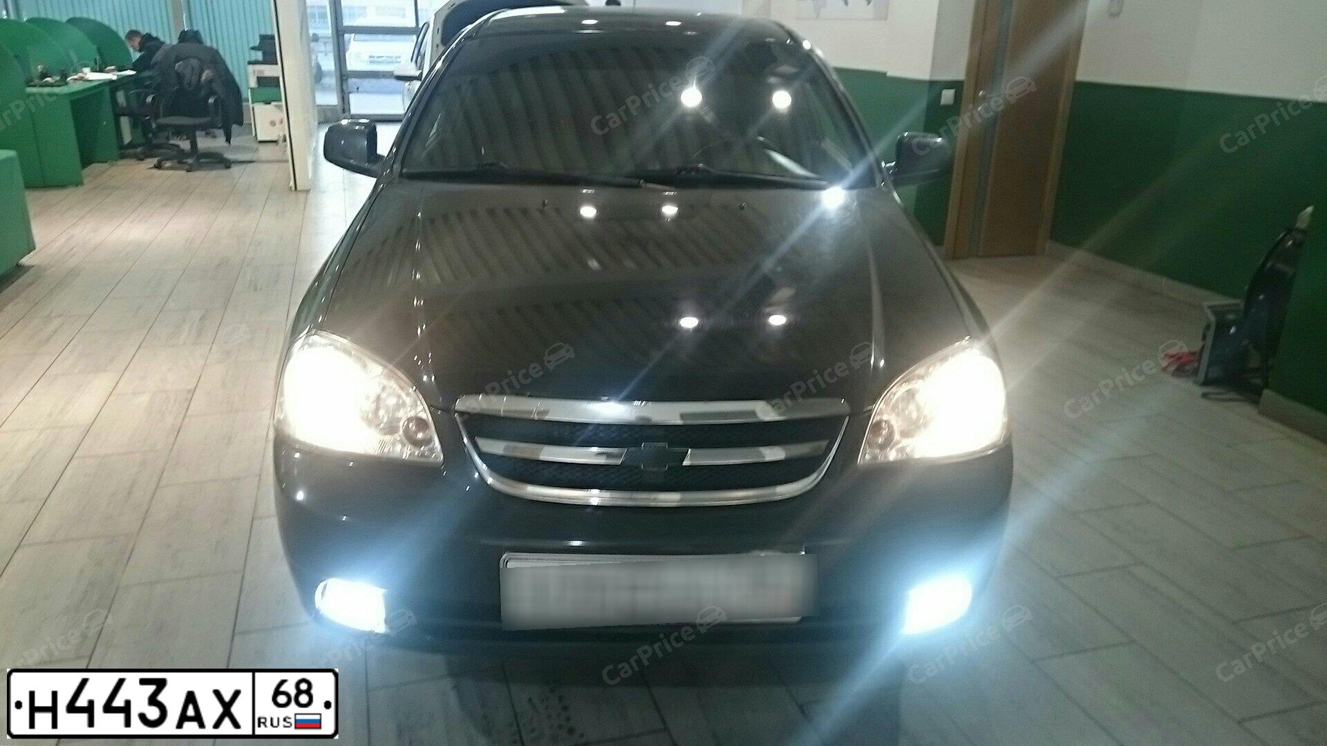 Фото автомобиля CHEVROLET LACETTI, 2010 — госномер Н443АХ68. Цвет: ЧЕРНЫЙ