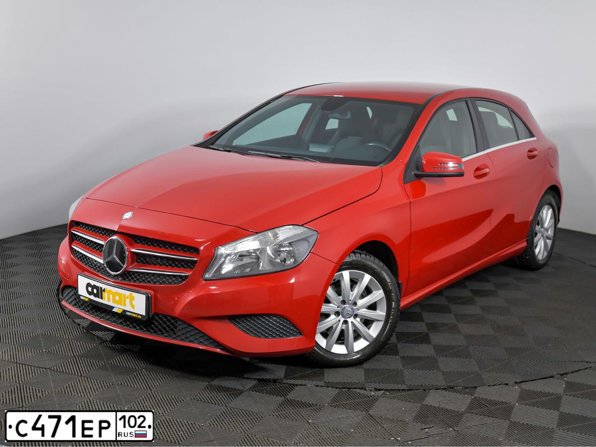 Фото автомобиля MERCEDES A-KLASSE, 2015 — госномер О880МТ29. Цвет: Красный