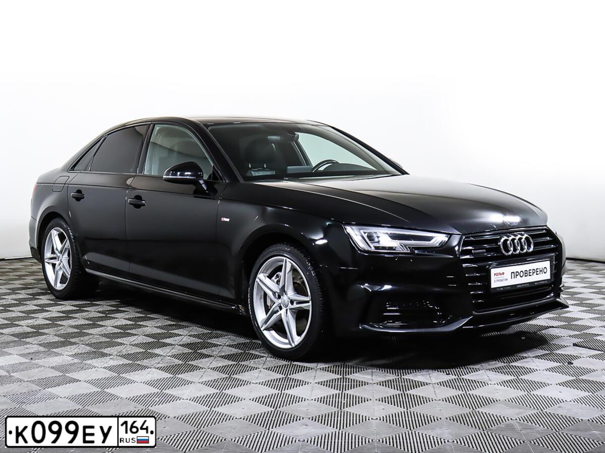 Фото автомобиля AUDI A4, 2017 — госномер А039ХА797. Цвет: ЧЕРНЫЙ