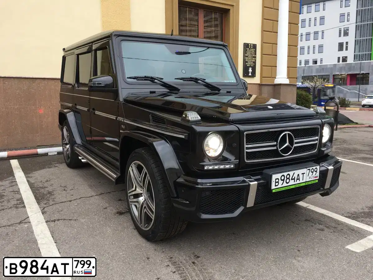 Фото автомобиля MERCEDES G-KLASSE, 2006 — госномер Н877РМ197. Цвет: ЧЕРНЫЙ