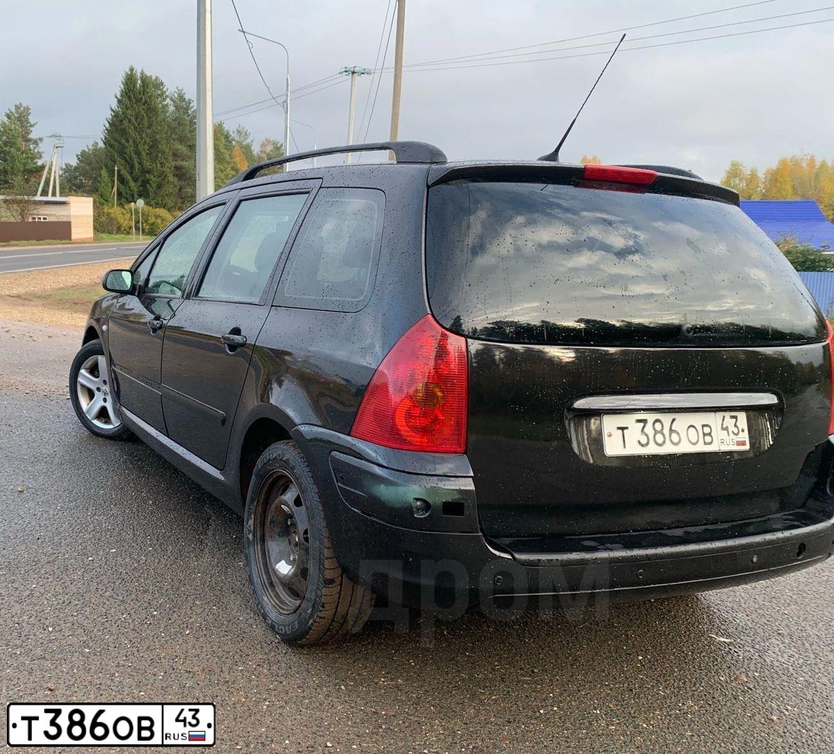 Фото автомобиля PEUGEOT (3307) П-71, 2004 — госномер Т386ОВ43. Цвет: ЧЕРНЫЙ