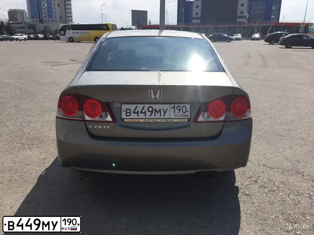 Фото автомобиля HONDA CIVIC, 2007 — госномер Р551ХМ152. Цвет: Серый
