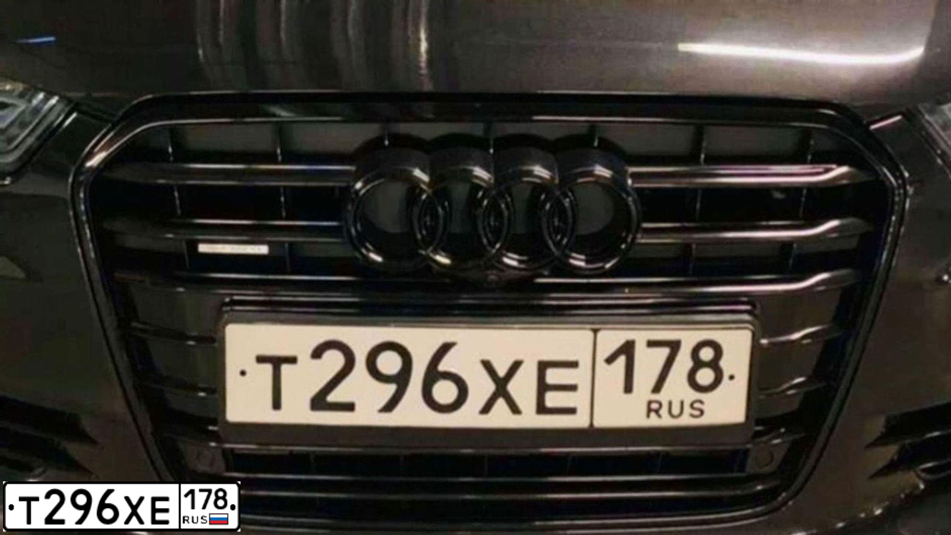 Фото автомобиля AUDI A6, 2011 — госномер Т296ХЕ178. Цвет: ЧЕРНЫЙ