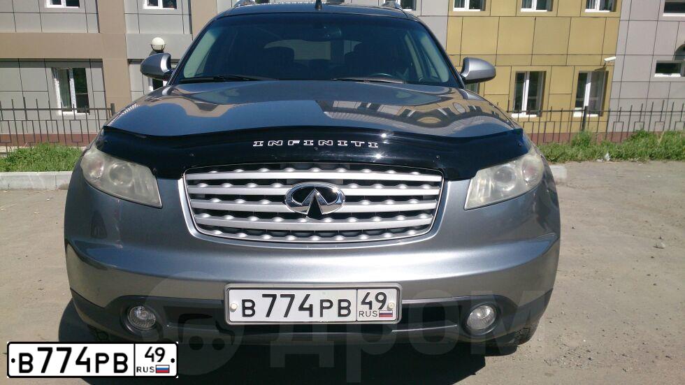 Фото автомобиля INFINITI QX70 /FX/, 2003 — госномер С191МС36. Цвет: Серый