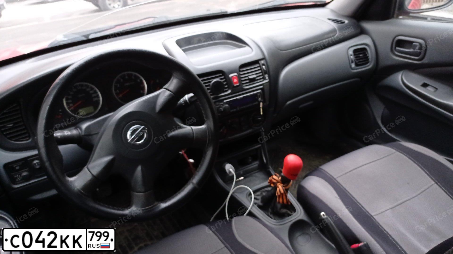 Фото автомобиля NISSAN ALMERA, 2005 — госномер В522МЕ73. Цвет: Красный