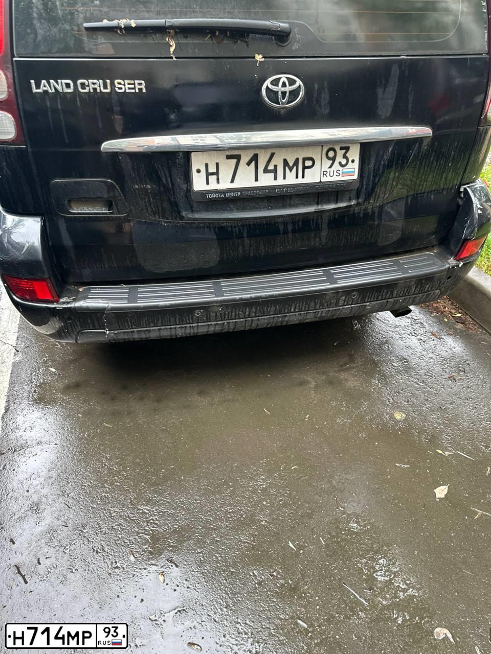 Фото автомобиля TOYOTA LANDCRUISER, 2008 — госномер Н714МР93. Цвет: ЧЕРНЫЙ