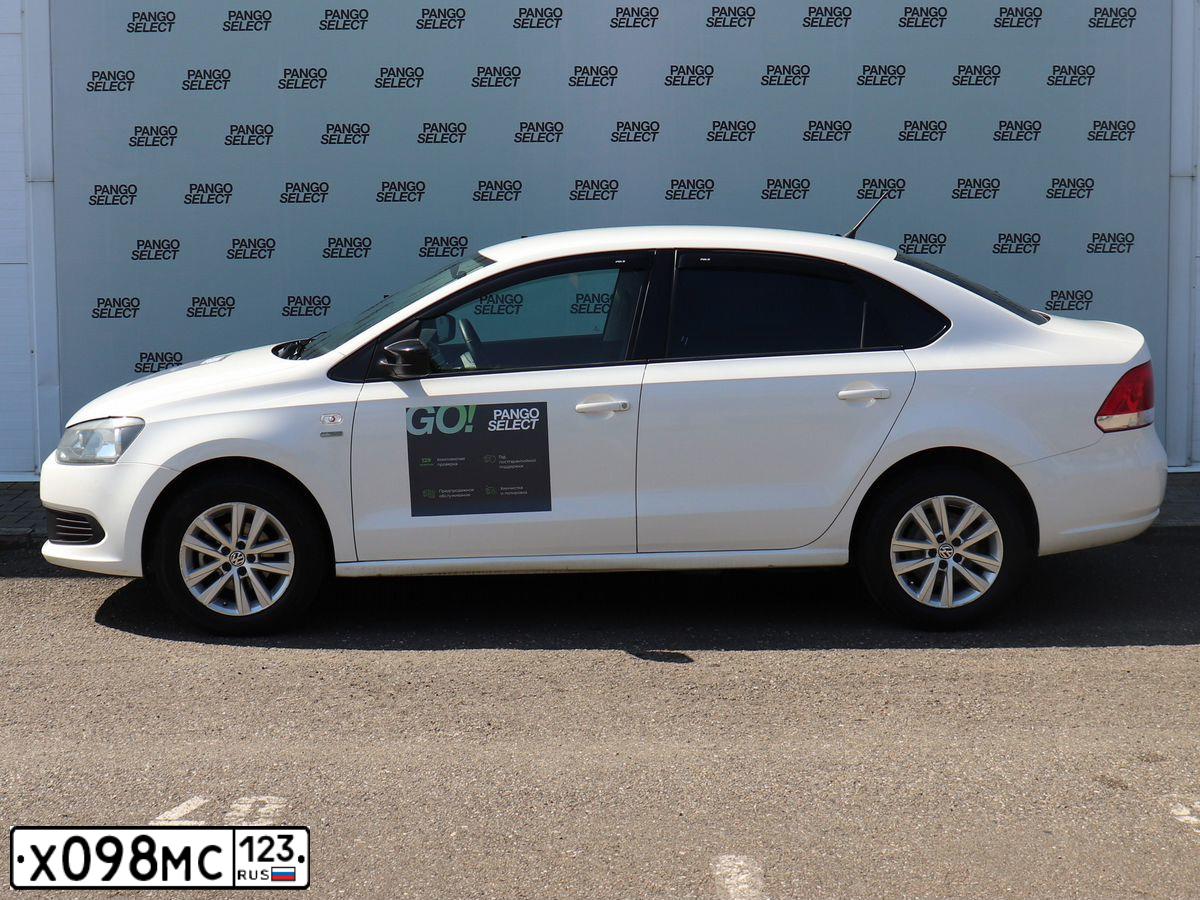 Фото автомобиля VOLKSWAGEN POLO, 2017 — госномер Х098МС123. Цвет: БЕЛЫЙ