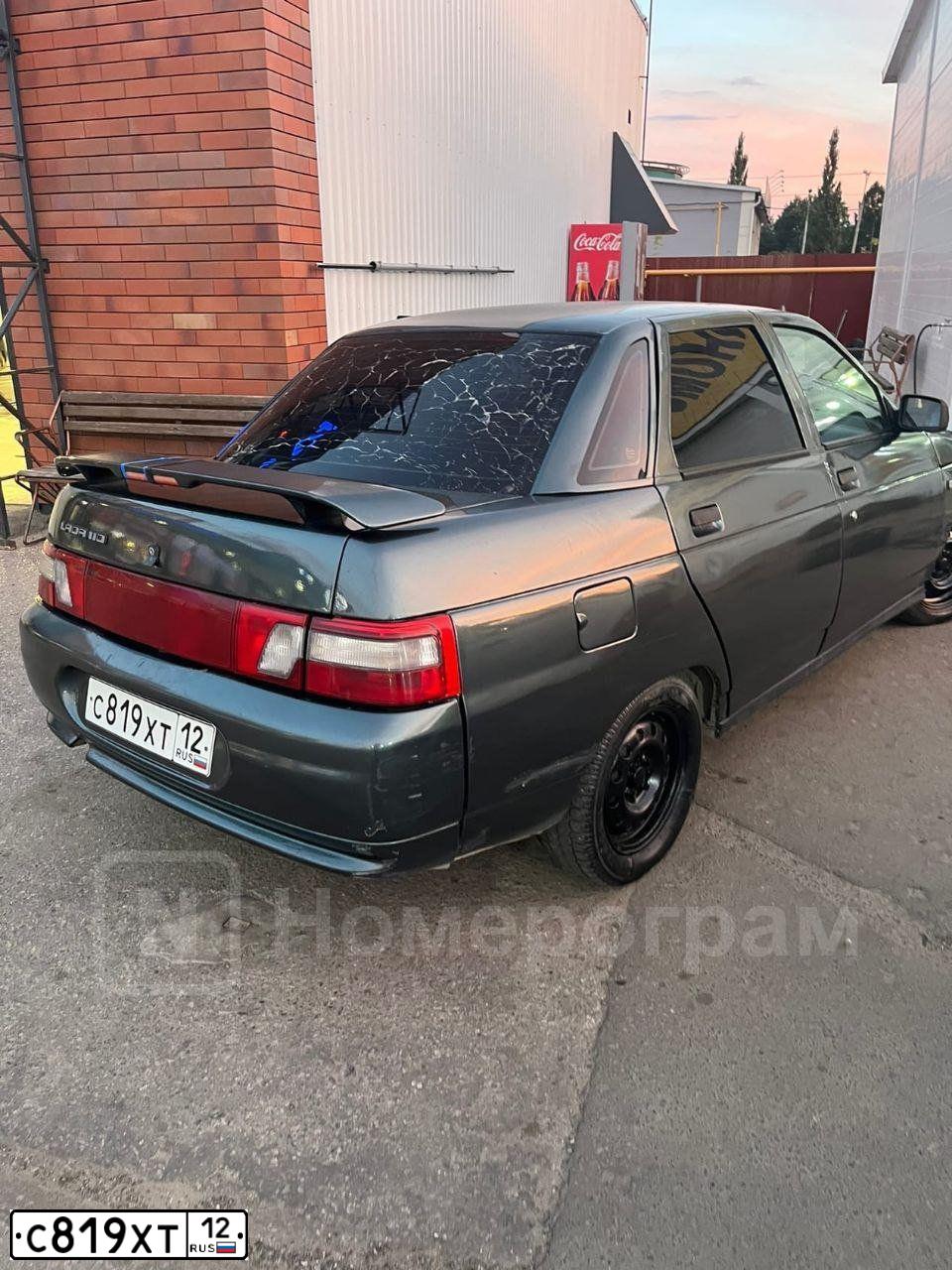 Фото автомобиля LADA 2110, 2006 — госномер Н586ХО12. Цвет: СЕРО-СИНЕ-ЗЕЛЕНЫЙ