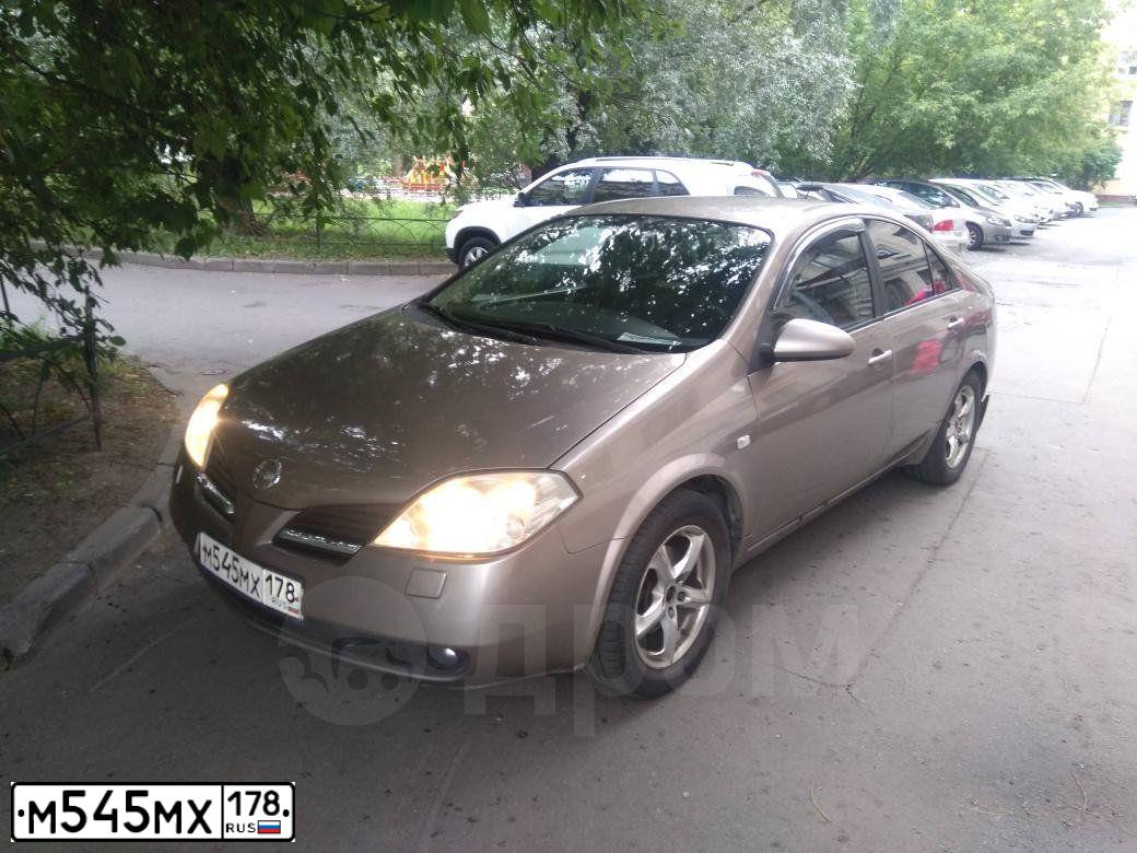 Фото автомобиля NISSAN PRIMERA, 2005 — госномер М545МХ178. Цвет: ТЕМНО-БЕЖЕВЫЙ