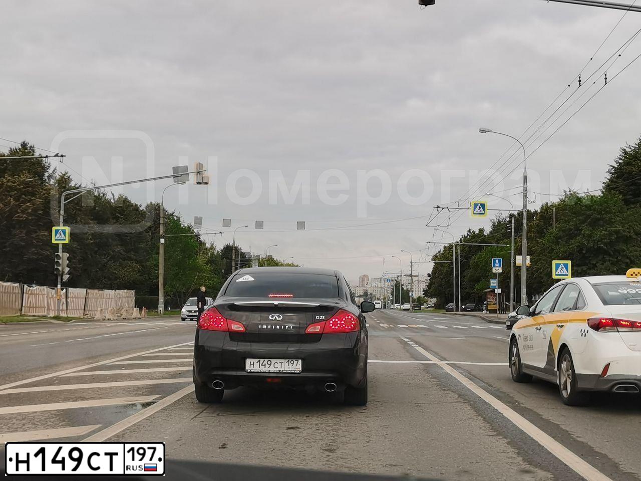 Фото автомобиля INFINITI G, 2011 — госномер Н149СТ197. Цвет: ЧЕРНЫЙ