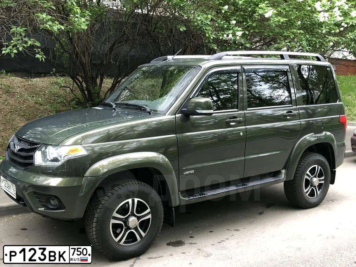 Фото автомобиля UAZ Z 3163 PATRIOT, 2015 — госномер Р644УО750. Цвет: ЗЕЛЕНЫЙ