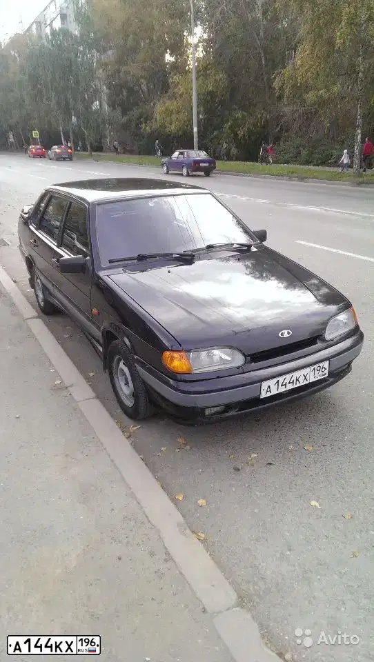 Фото автомобиля LADA 2115 SAMARA, 2006 — госномер А144КХ196. Цвет: ЧЕРНЫЙ