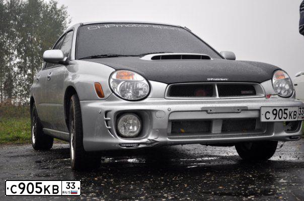 Фото автомобиля SUBARU IMPREZA, 2002 — госномер М500СК57. Цвет: СЕРЫЙ МЕТАЛЛ