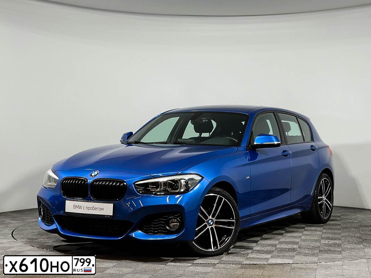 Фото автомобиля BMW 118I, 2019 — госномер О458СК196. Цвет: синий