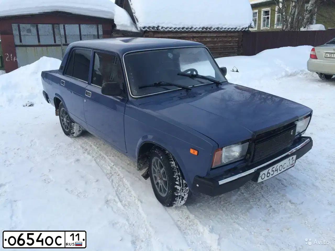 Фото автомобиля LADA 2107, 2008 — госномер Р899ТА11. Цвет: синий