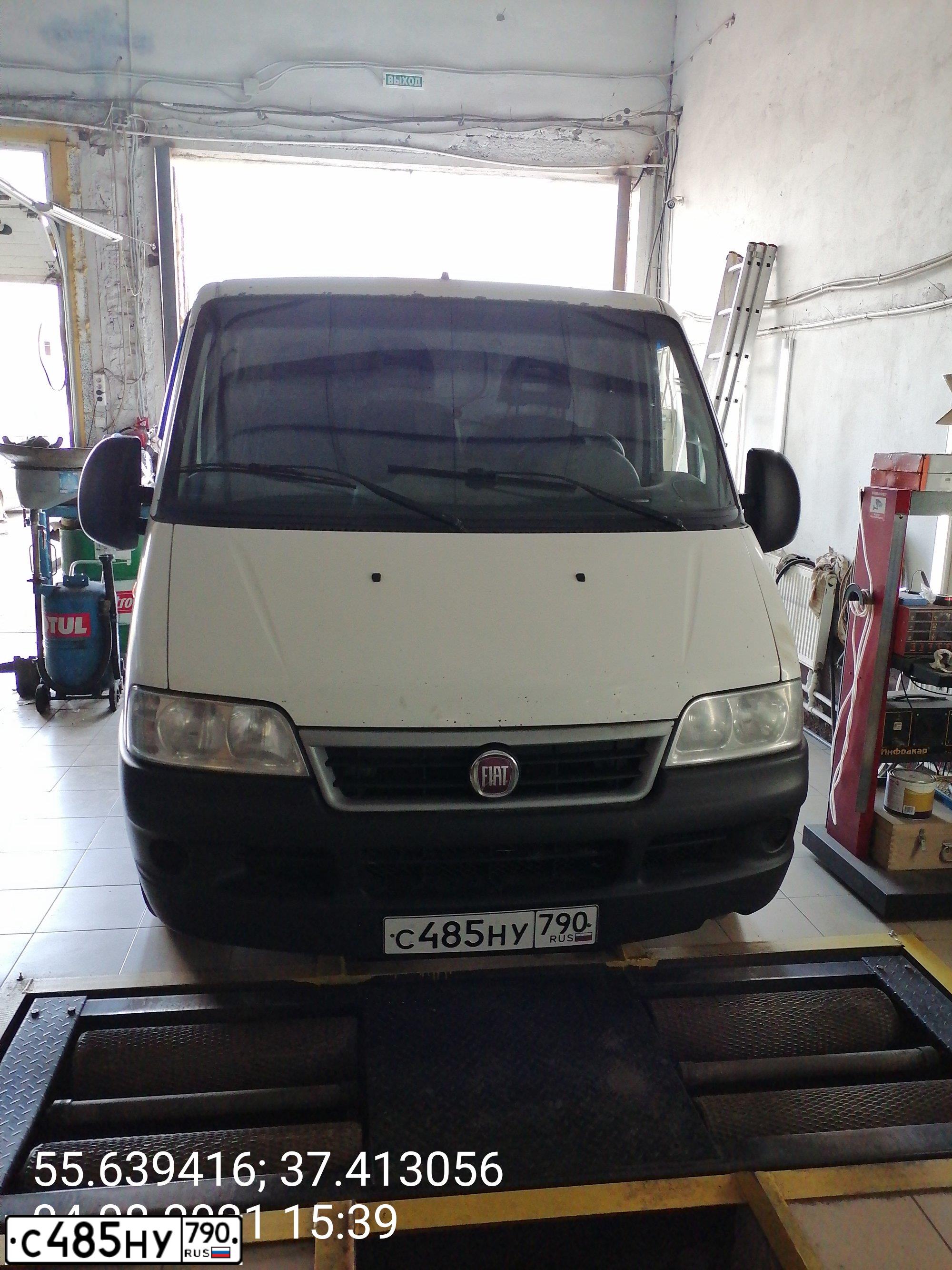 Фото автомобиля FIAT DUCATO, 2009 — госномер Е568РМ750. Цвет: Белый